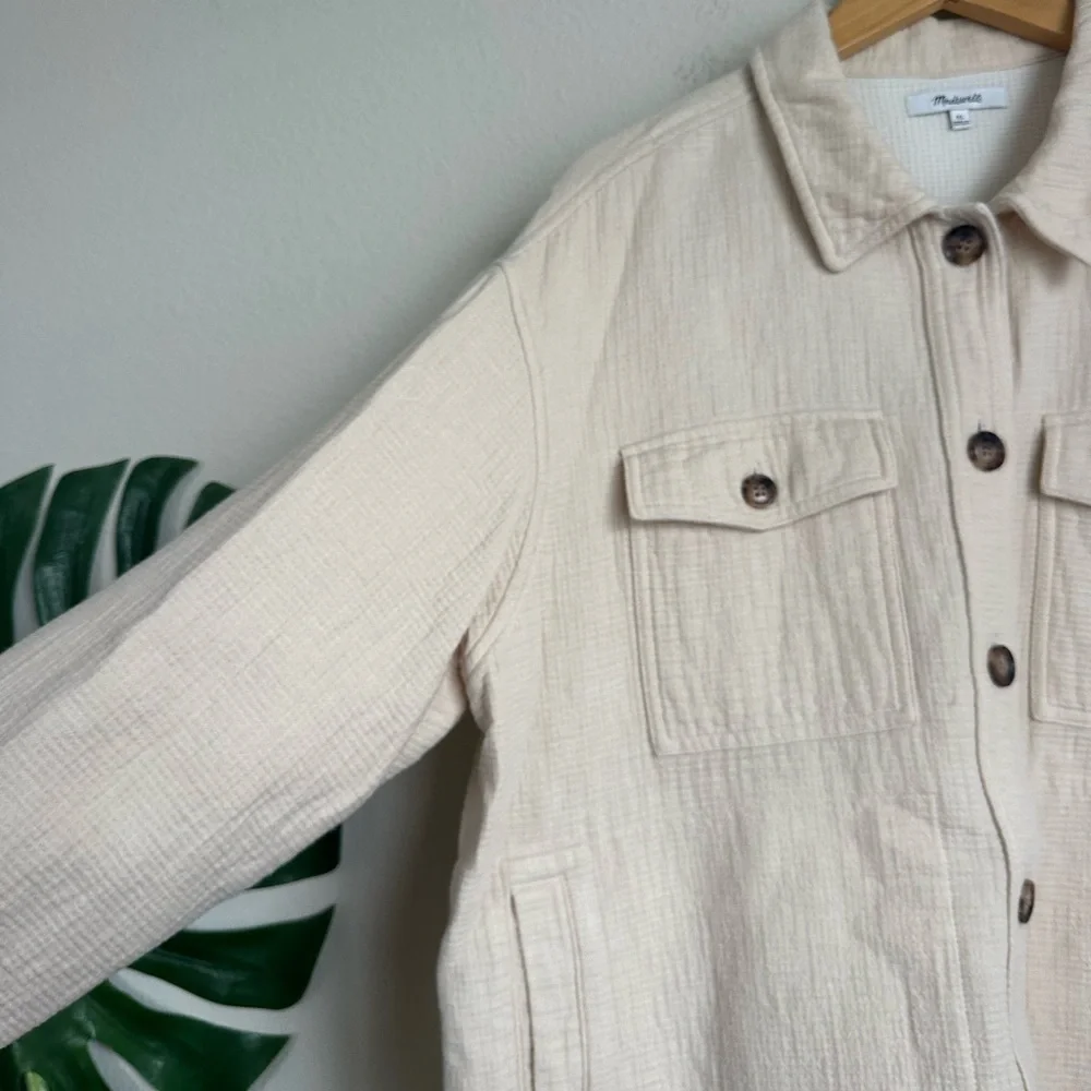 Madewell Womens Waffleback Branner Shirt Jacket Shacket - Picture 5 of 15